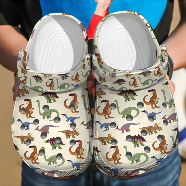Footwearmerch Dinosaur Crocs Crocband Clogs Shoes Comfortable For Men Women and Kids