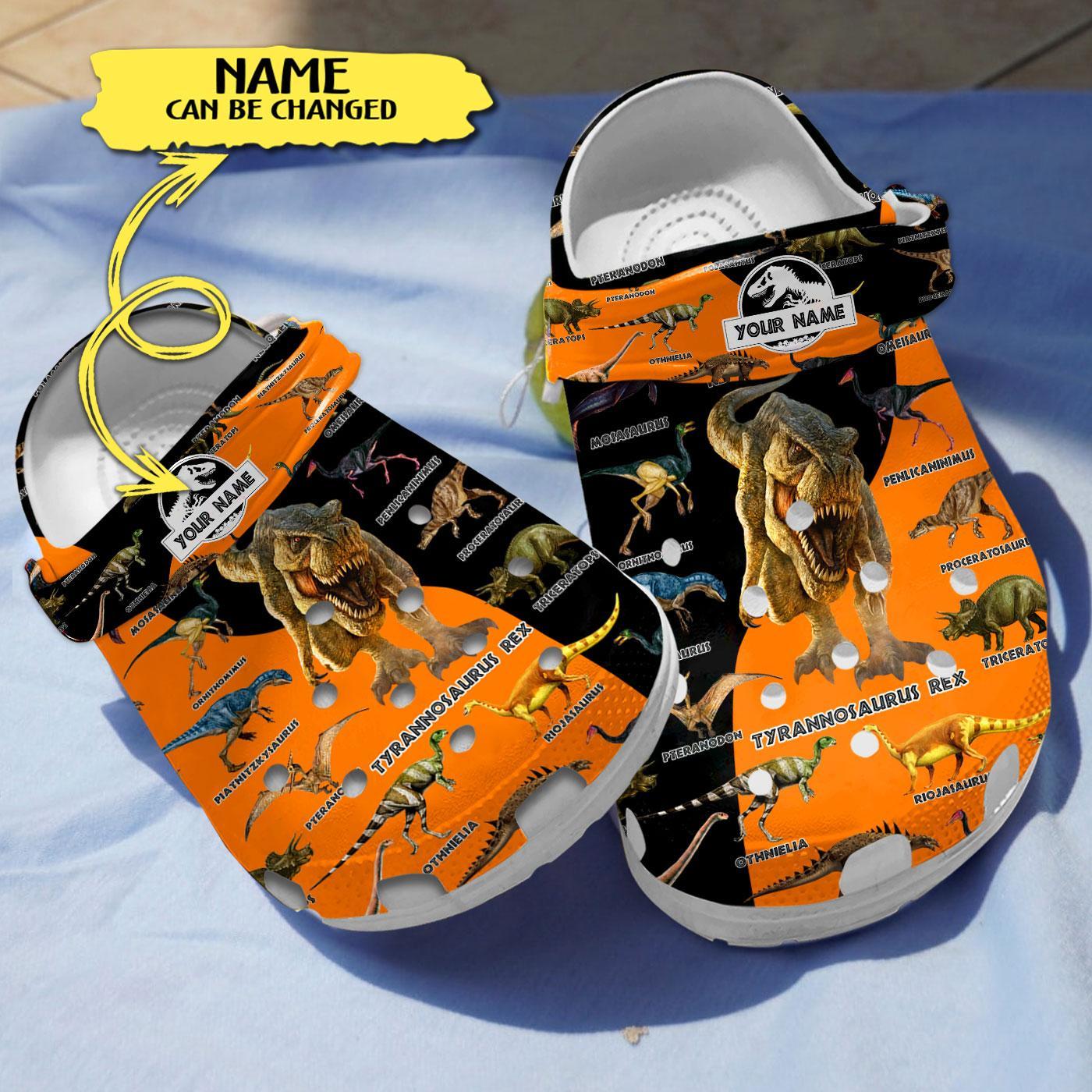 Footwearmerch Dinosaurs Collection Crocs Crocband Clogs Shoes Comfortable For Men Women and Kids