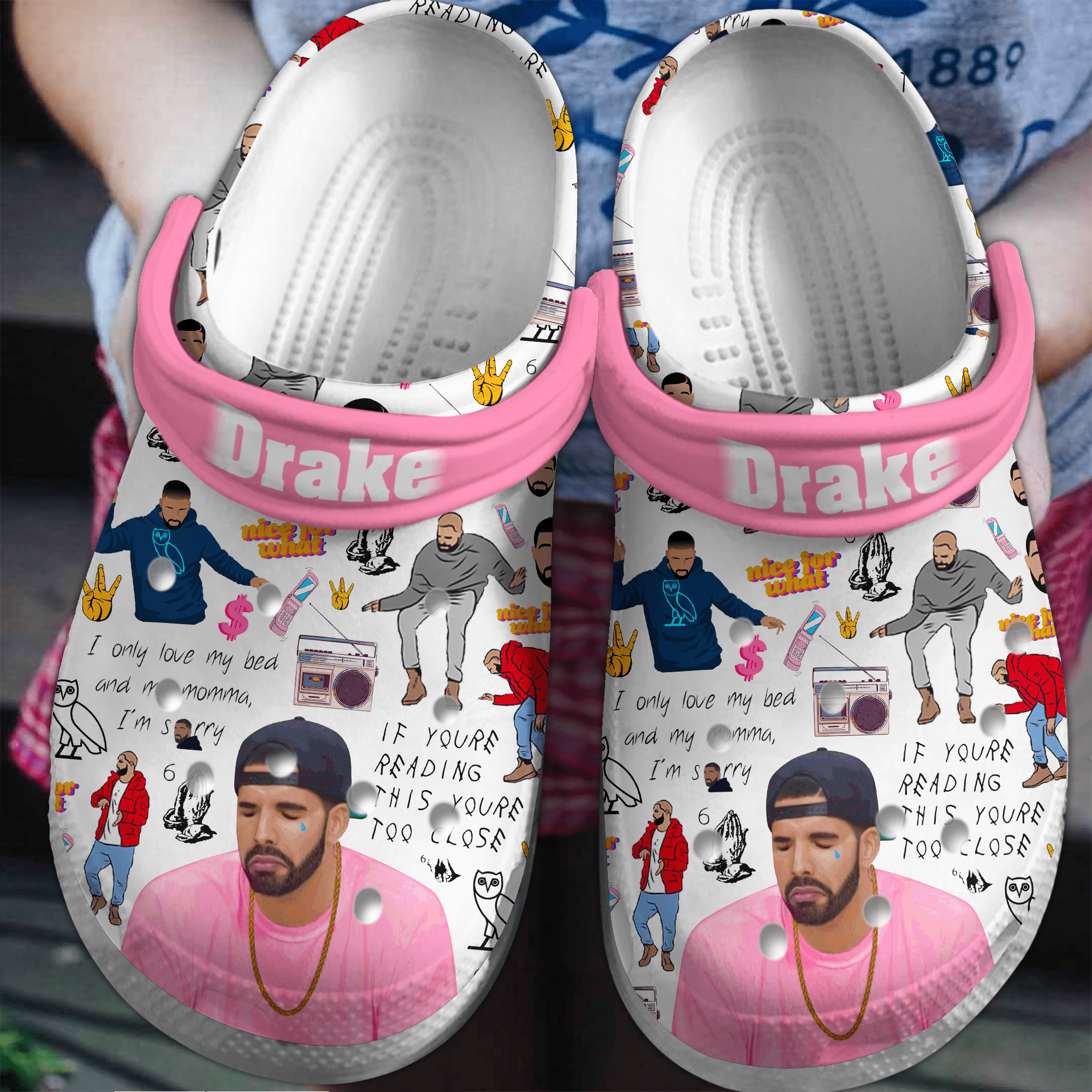 Footwearmerch Drake Music Crocs Crocband Clogs Shoes Comfortable For Men Women and Kids