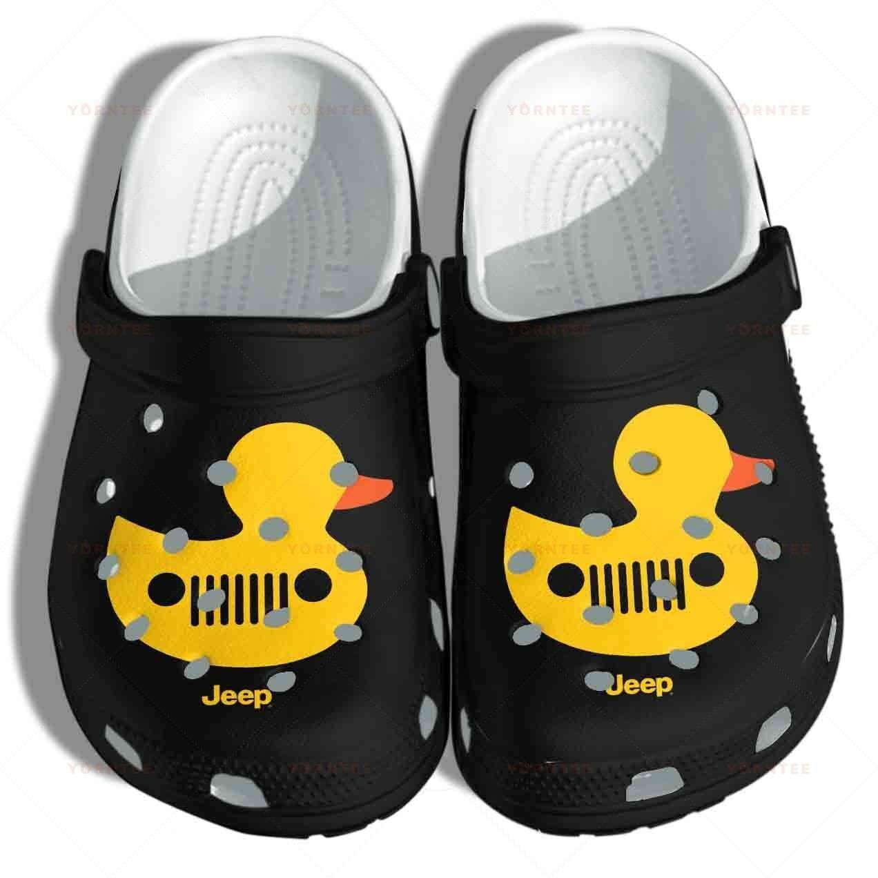 Footwearmerch Duck Jeep Crocband Clog Shoes For Jeep Lover