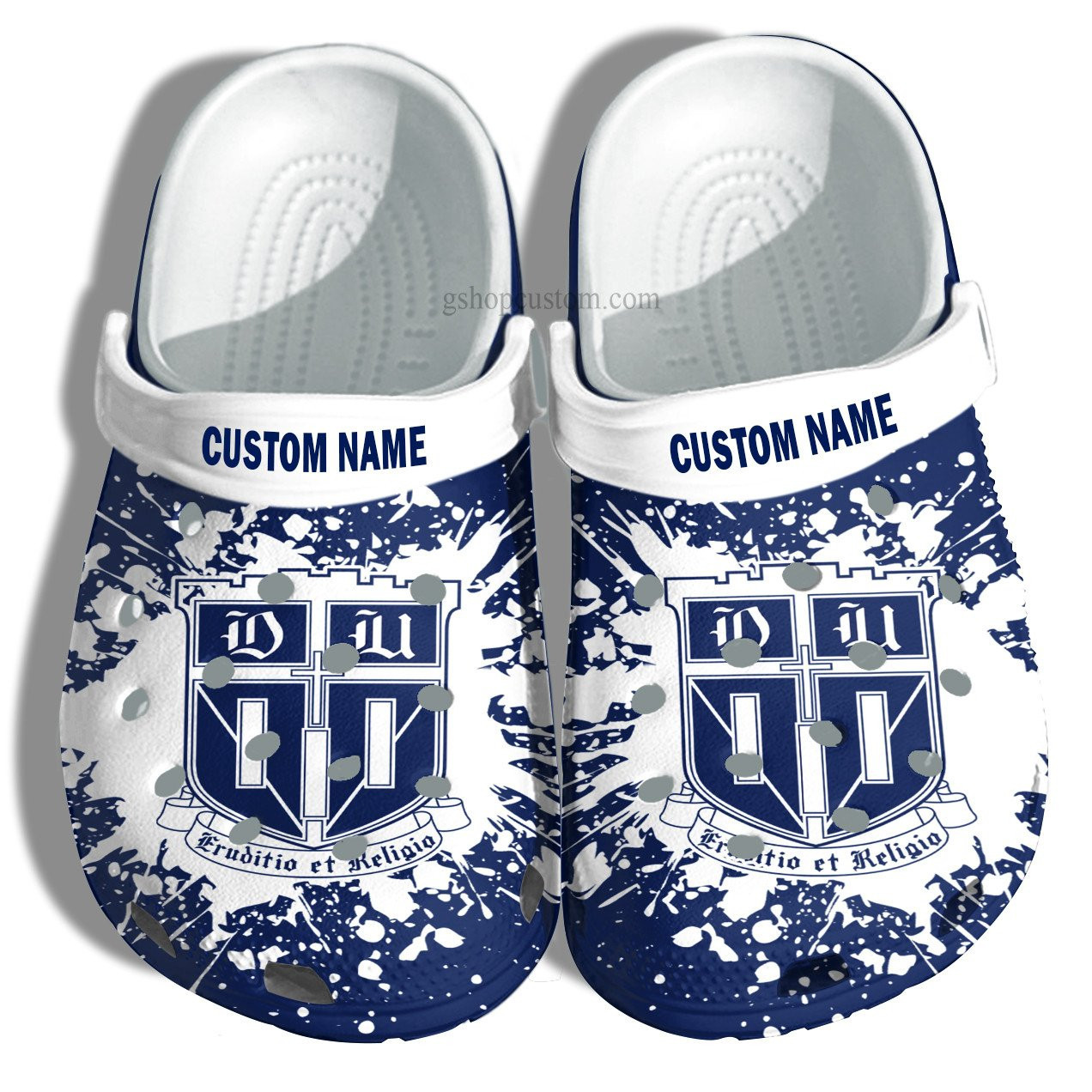 Footwearmerch Duke University Graduation Gifts Croc Shoes Customize- Admission Gift Shoes