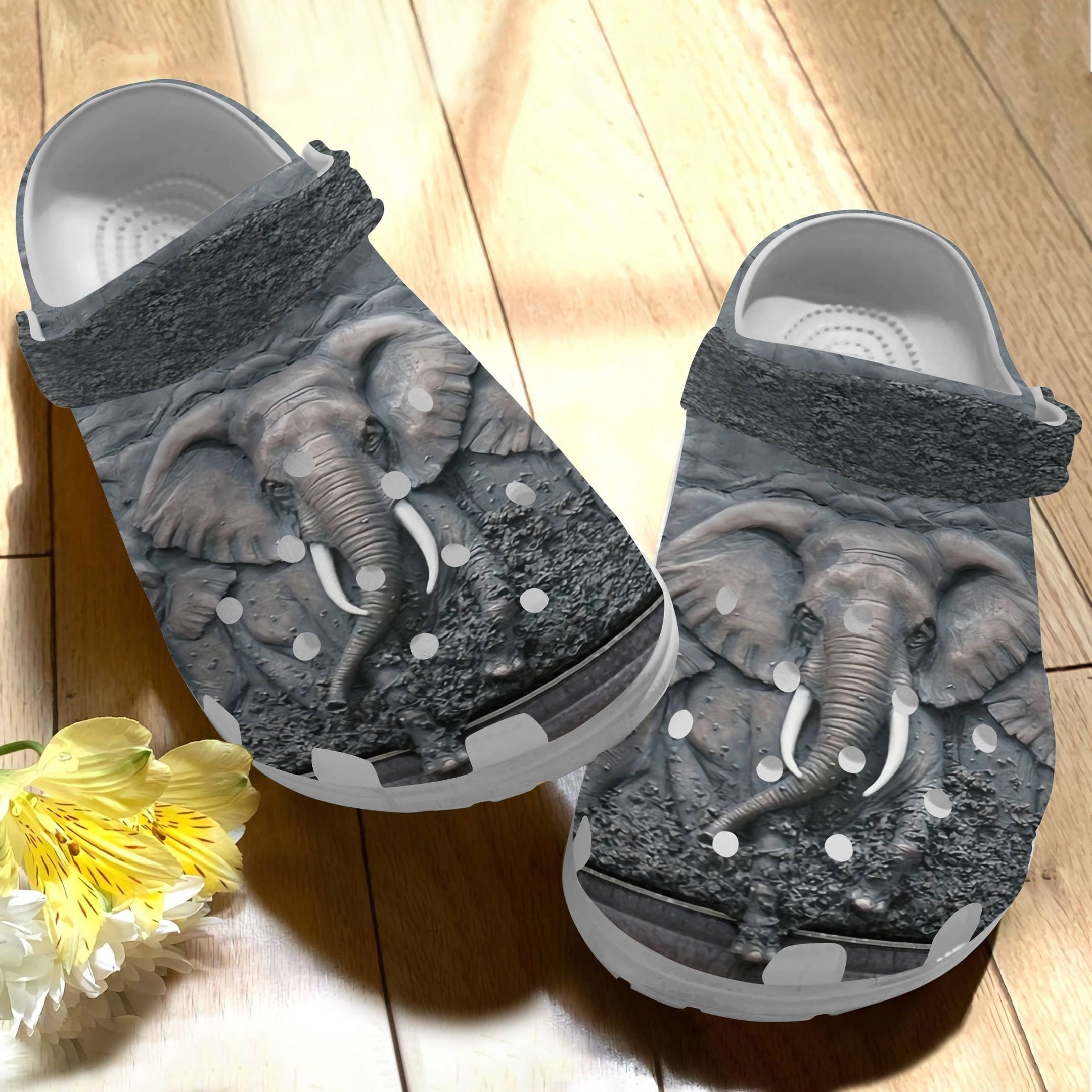 Footwearmerch Elephant 3D Shoes Clog Crocbland Birthday Gift For Men Boy