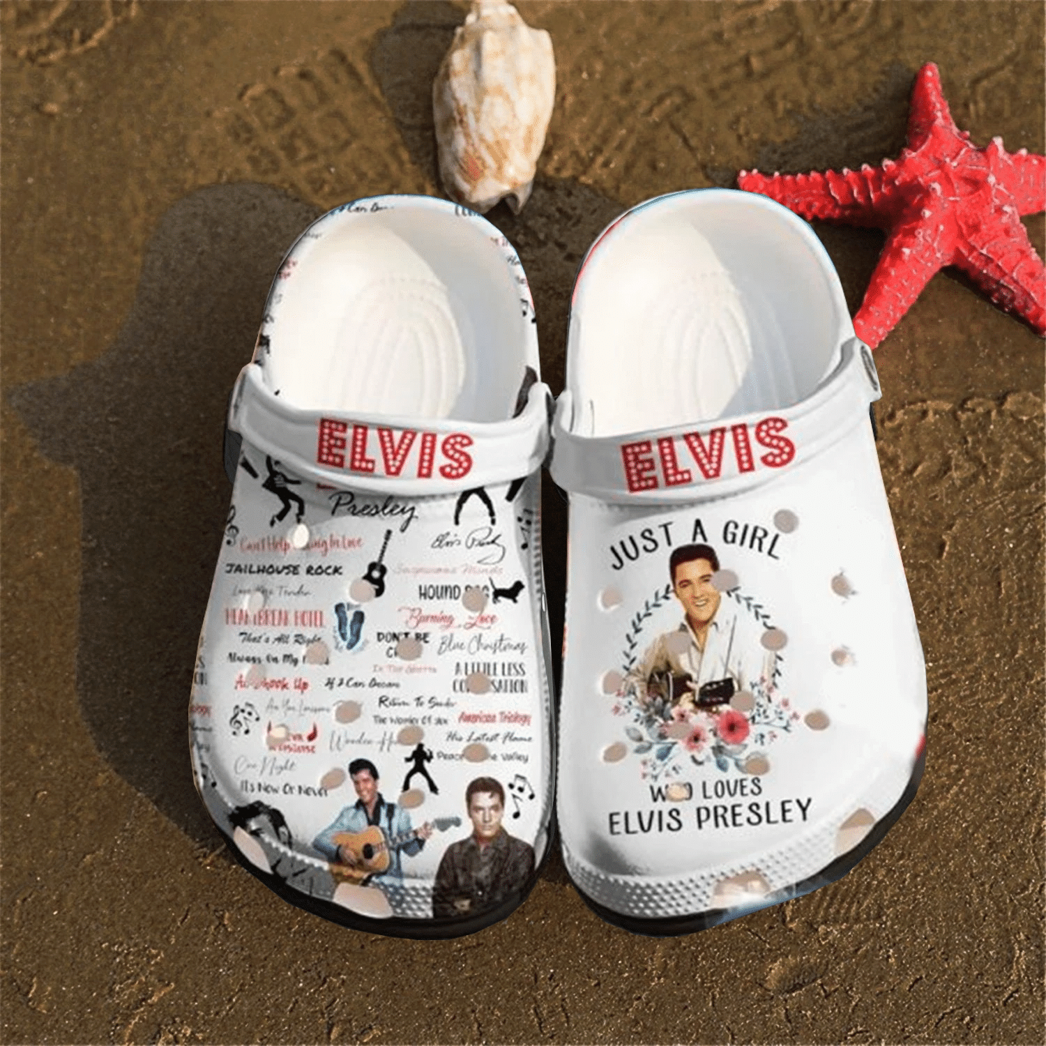 Footwearmerch Elvis Presley Crocs Clog Shoes