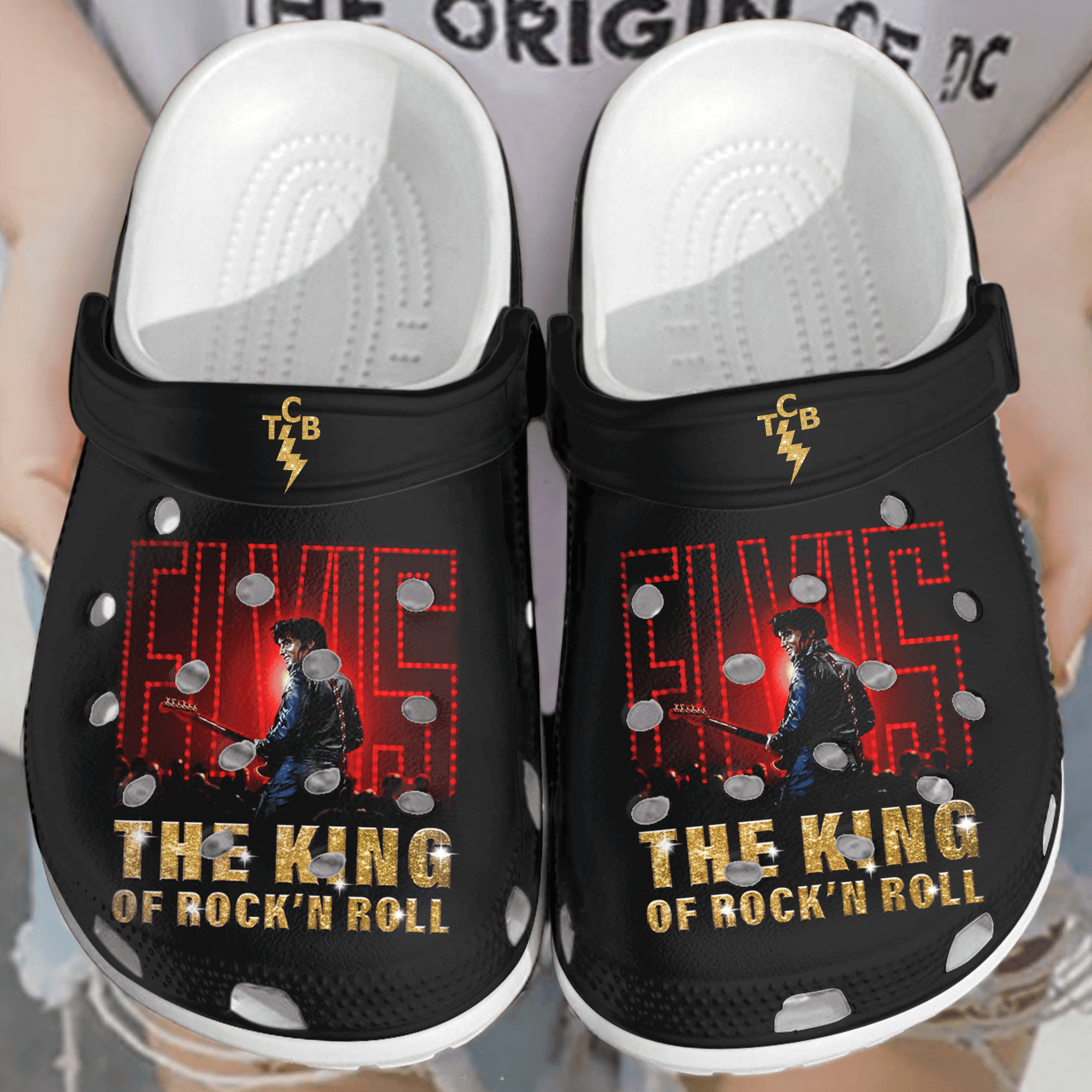 Footwearmerch Elvis Presley Music Crocs Crocband Clogs Shoes Comfortable For Men Women and Kids