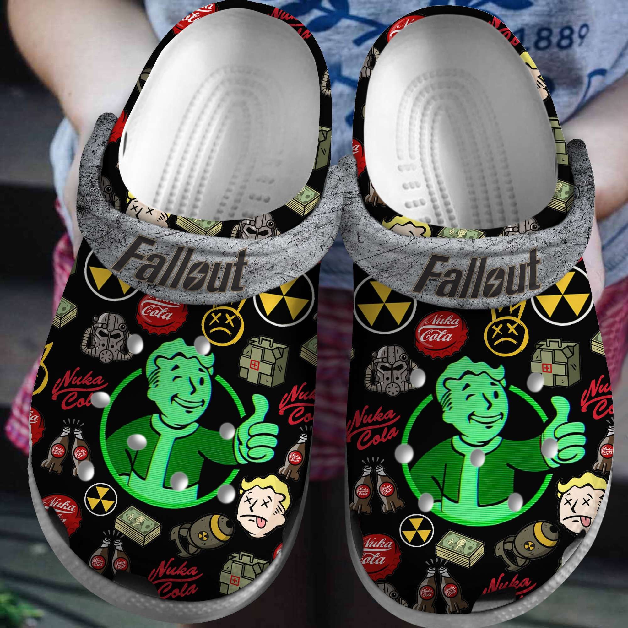 Footwearmerch Fallout Shelter Game Crocs Crocband Clogs Shoes Comfortable For Men Women and Kids