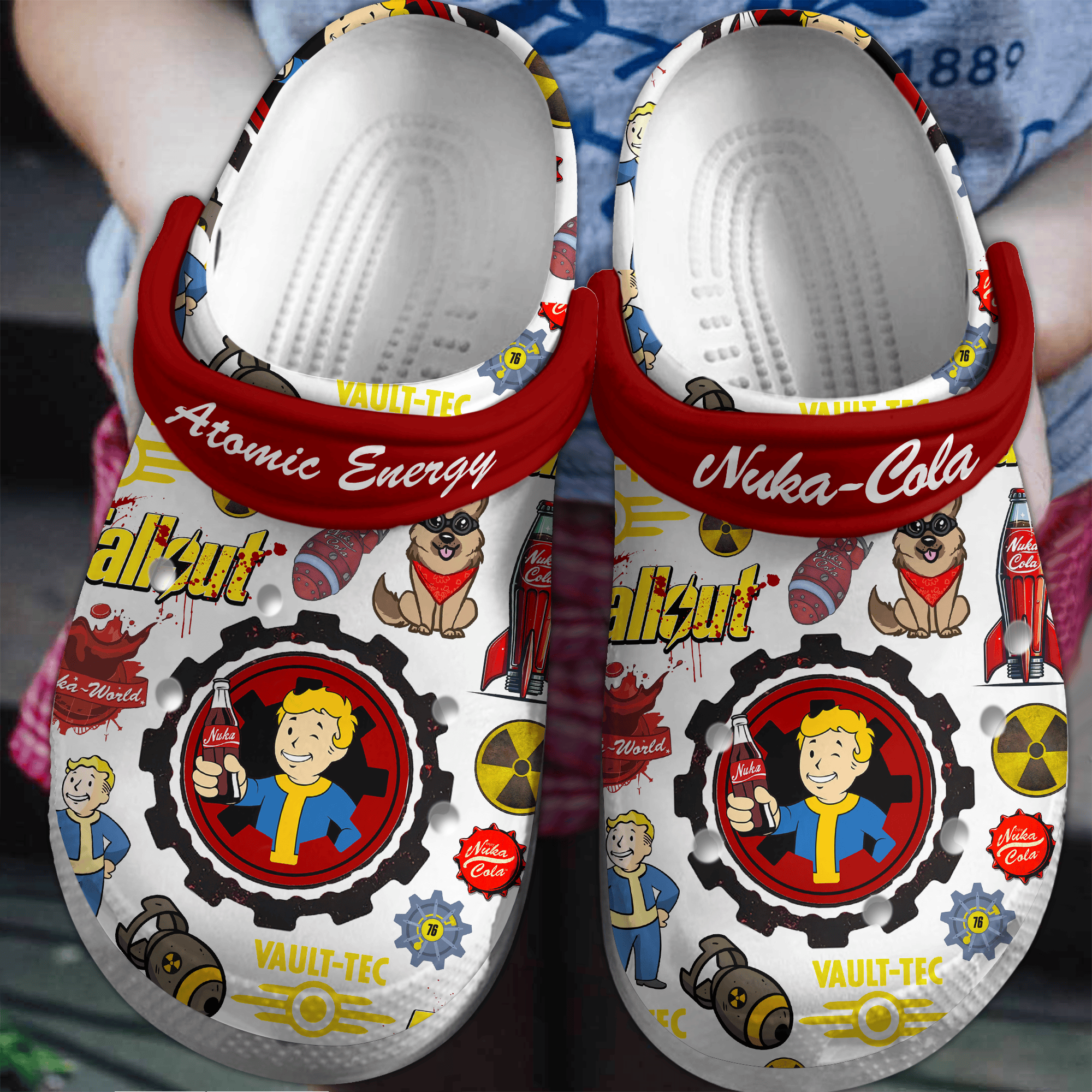 Footwearmerch Fallout Shelter Game Crocs Crocband Clogs Shoes Comfortable For Men Women and Kids