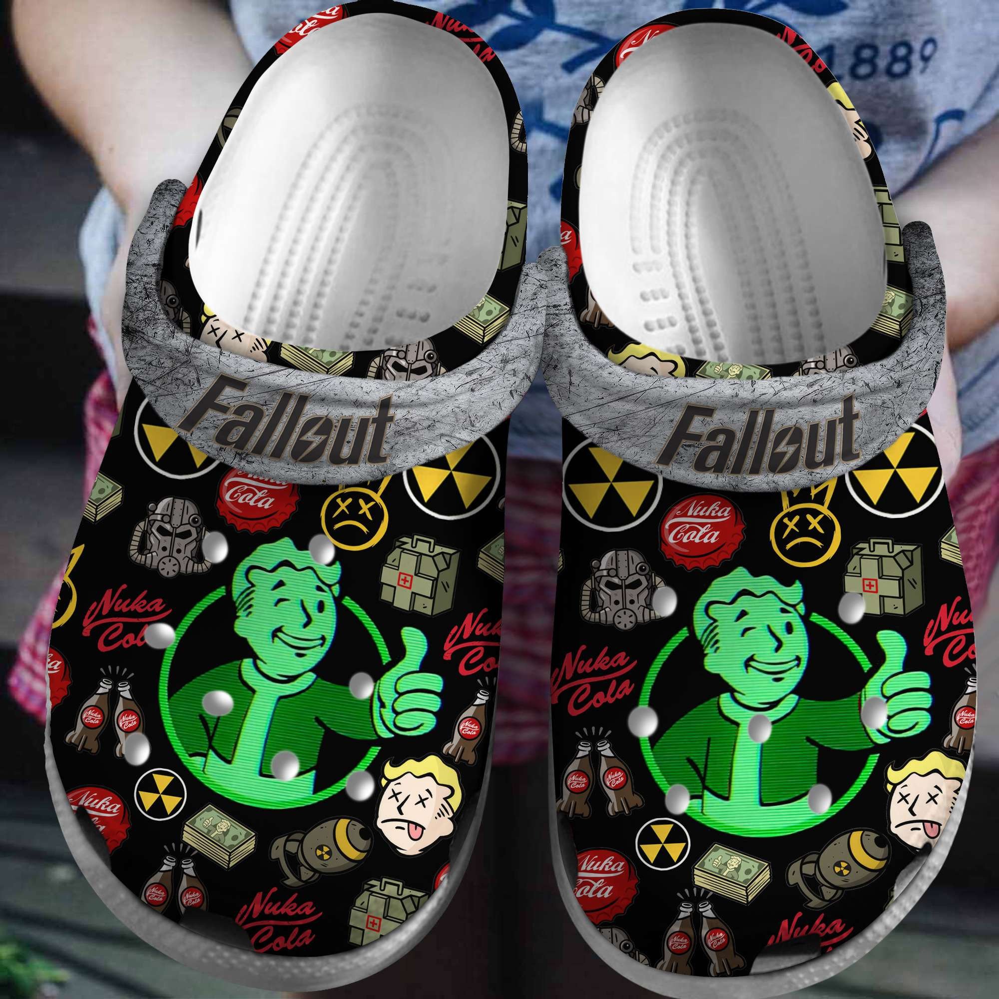 Footwearmerch Fallout Shelter Game Crocs Crocband Clogs Shoes Comfortable For Men Women and Kids
