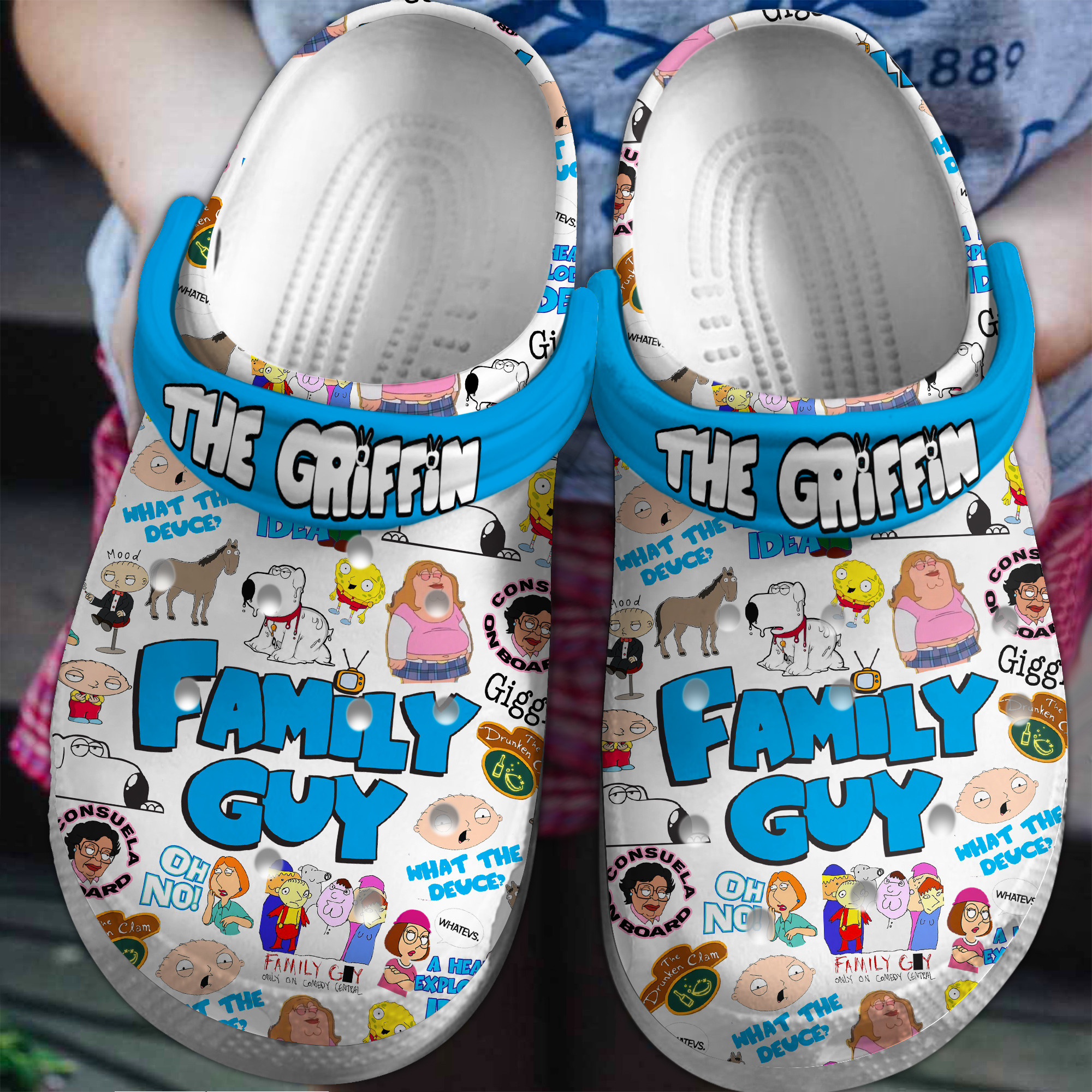 Footwearmerch Family Guy TV Series Crocs Crocband Clogs Shoes Comfortable For Men Women and Kids