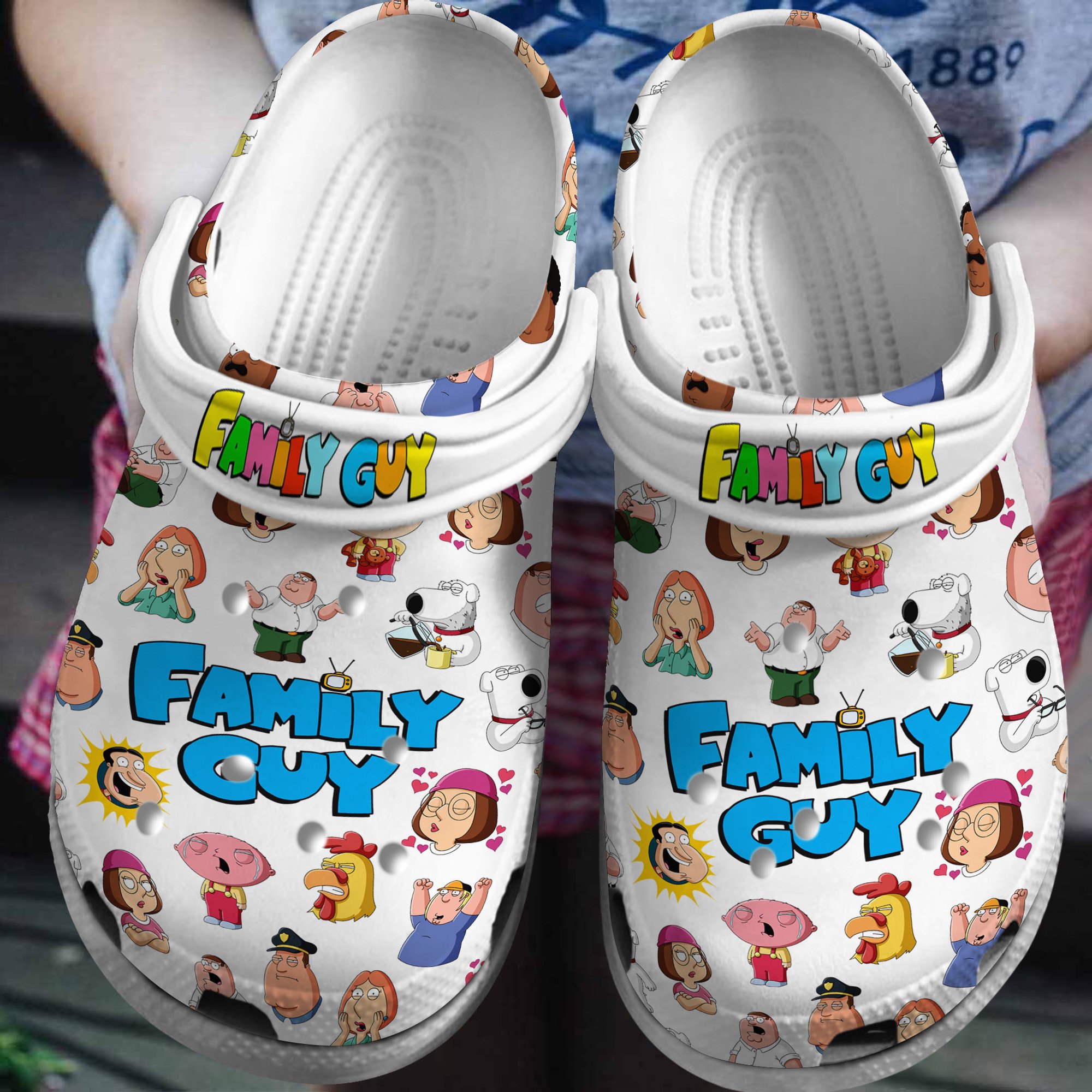 Footwearmerch Family Guy TV Series Crocs Crocband Clogs Shoes Comfortable For Men Women and Kids