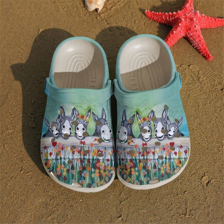 Footwearmerch Farmer Funny Donkey Classic Clogs Shoes