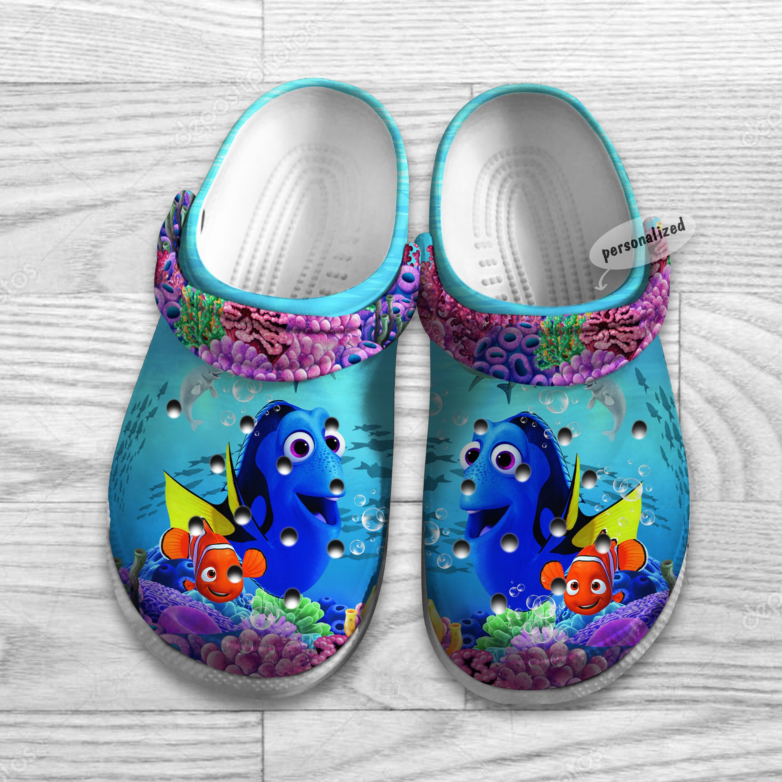 Footwearmerch Finding Nemo Cartoon Crocs Crocband Clogs Shoes Comfortable For Men Women and Kids