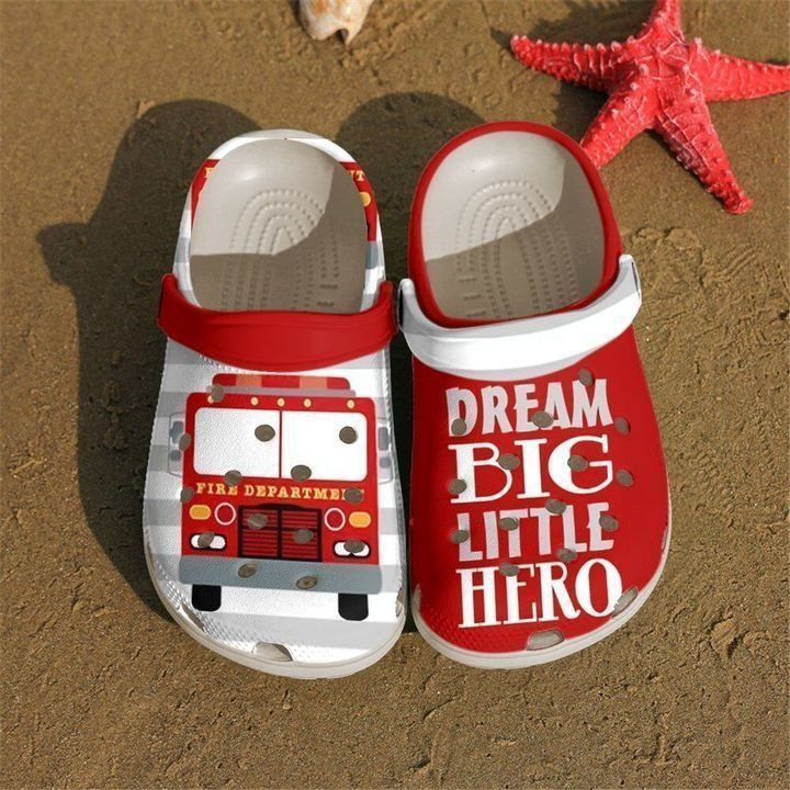Footwearmerch Firefighter Dream Big Classic Clogs Shoes