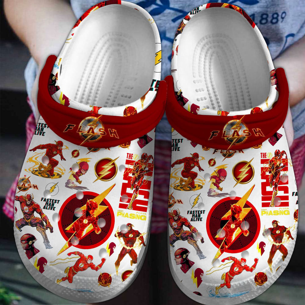 Footwearmerch Flash Movie Premium Crocs Crocband Clogs Shoes Comfortable For Men Women and Kids