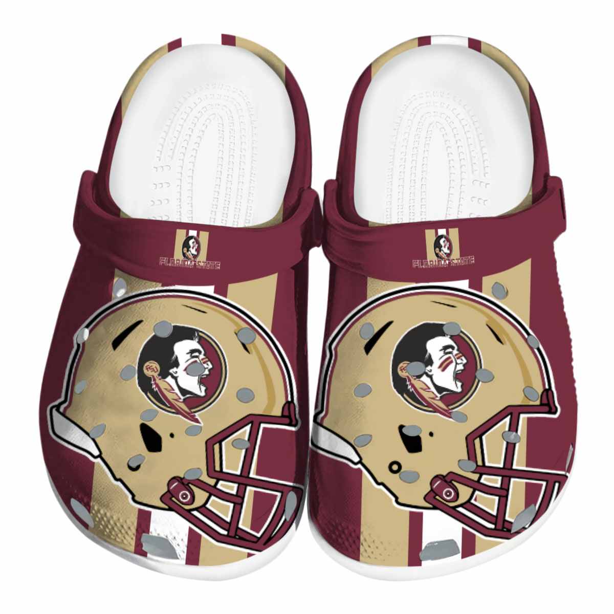 Footwearmerch Florida State Seminoles NCAA Sport Crocs Crocband Clogs Shoes Comfortable For Men Women and Kids