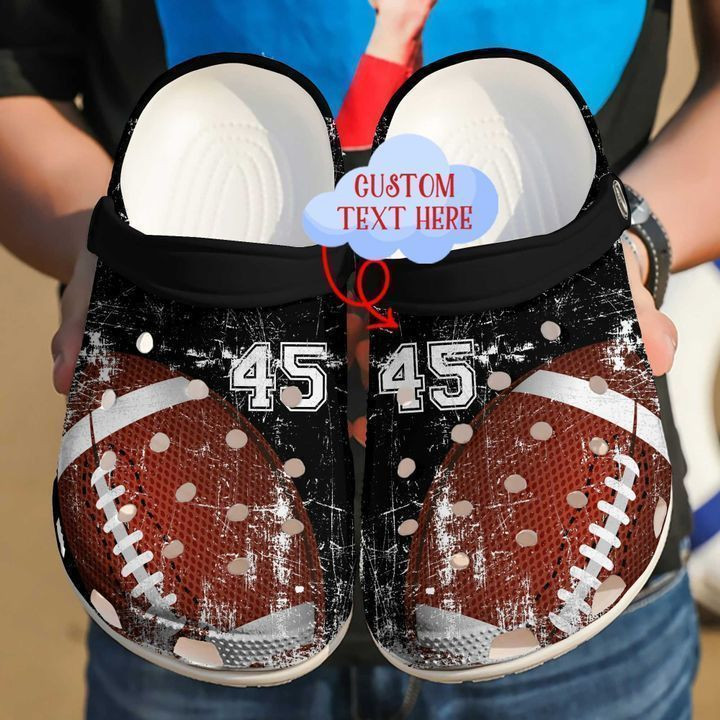 Footwearmerch Football Personalized Colorful clog Shoes