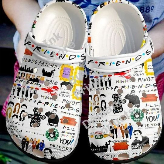 Footwearmerch Friend TV Series Crocs Crocband Shoes Clogs Custom Name For Men Women And Kids