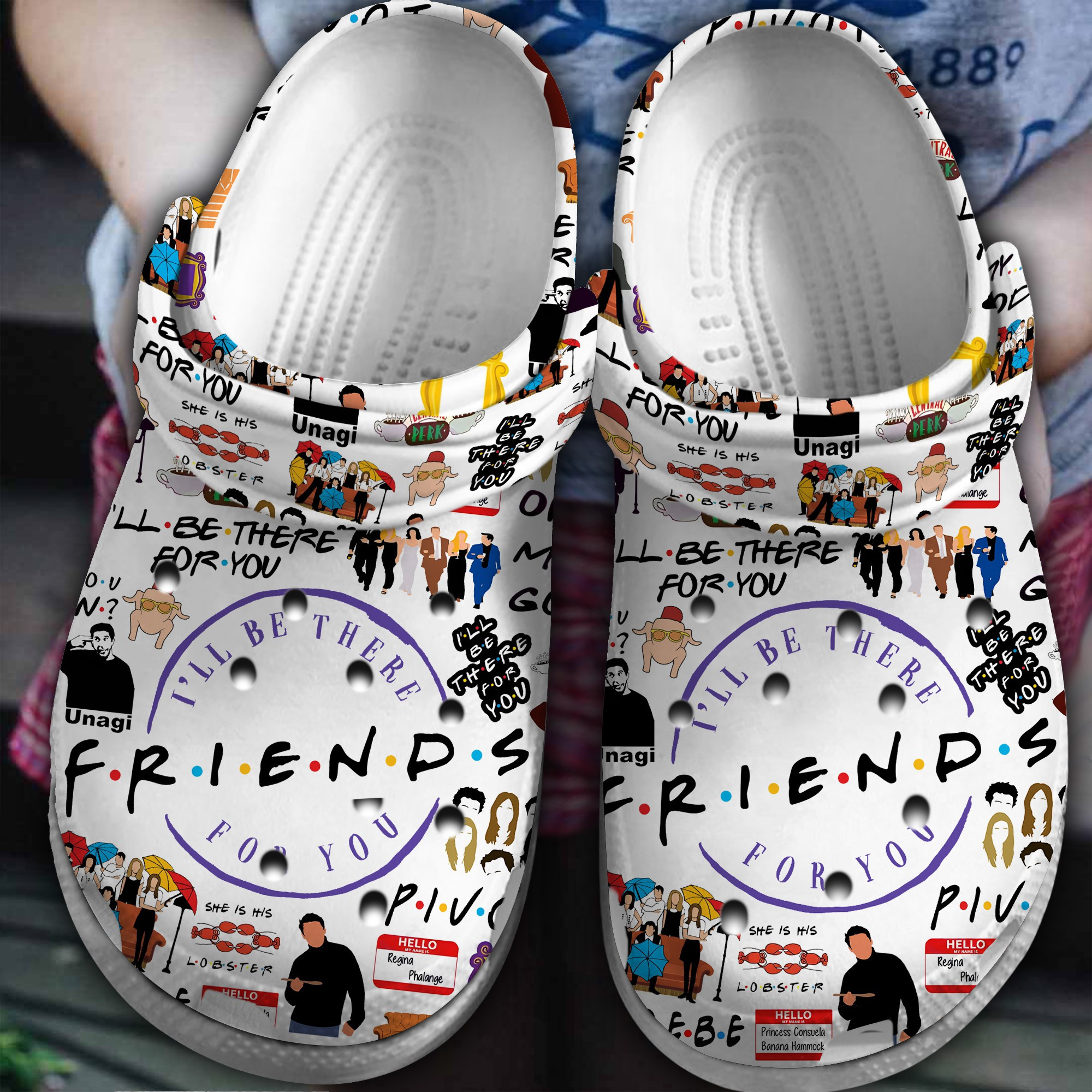 Footwearmerch Friends TV Series Crocs Crocband Clogs Shoes Comfortable For Men Women and Kids