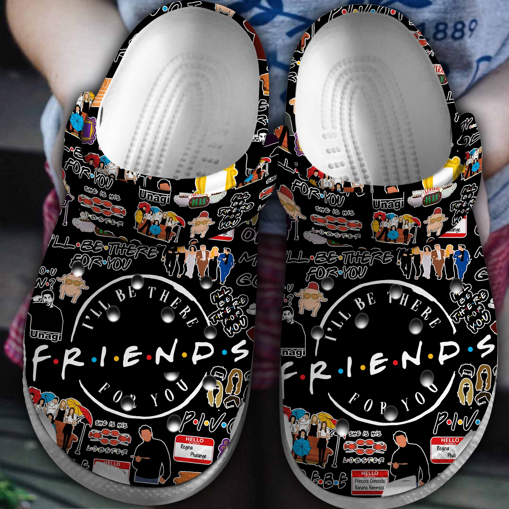 Footwearmerch Friends TV Series Crocs Crocband Clogs Shoes Comfortable For Men Women and Kids