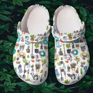 Footwearmerch Garden Worker Item Funny Croc Shoes Gift Grandma - Garden Life Worker Shoes Croc Clogs Gift Mother Day