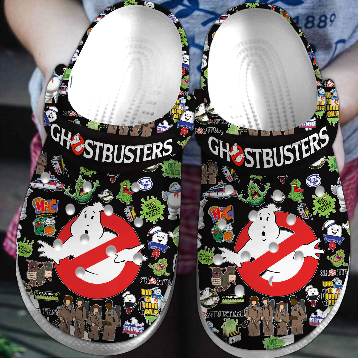 Footwearmerch Ghostbusters Movie Crocs Crocband Clogs Shoes Comfortable For Men Women and Kids