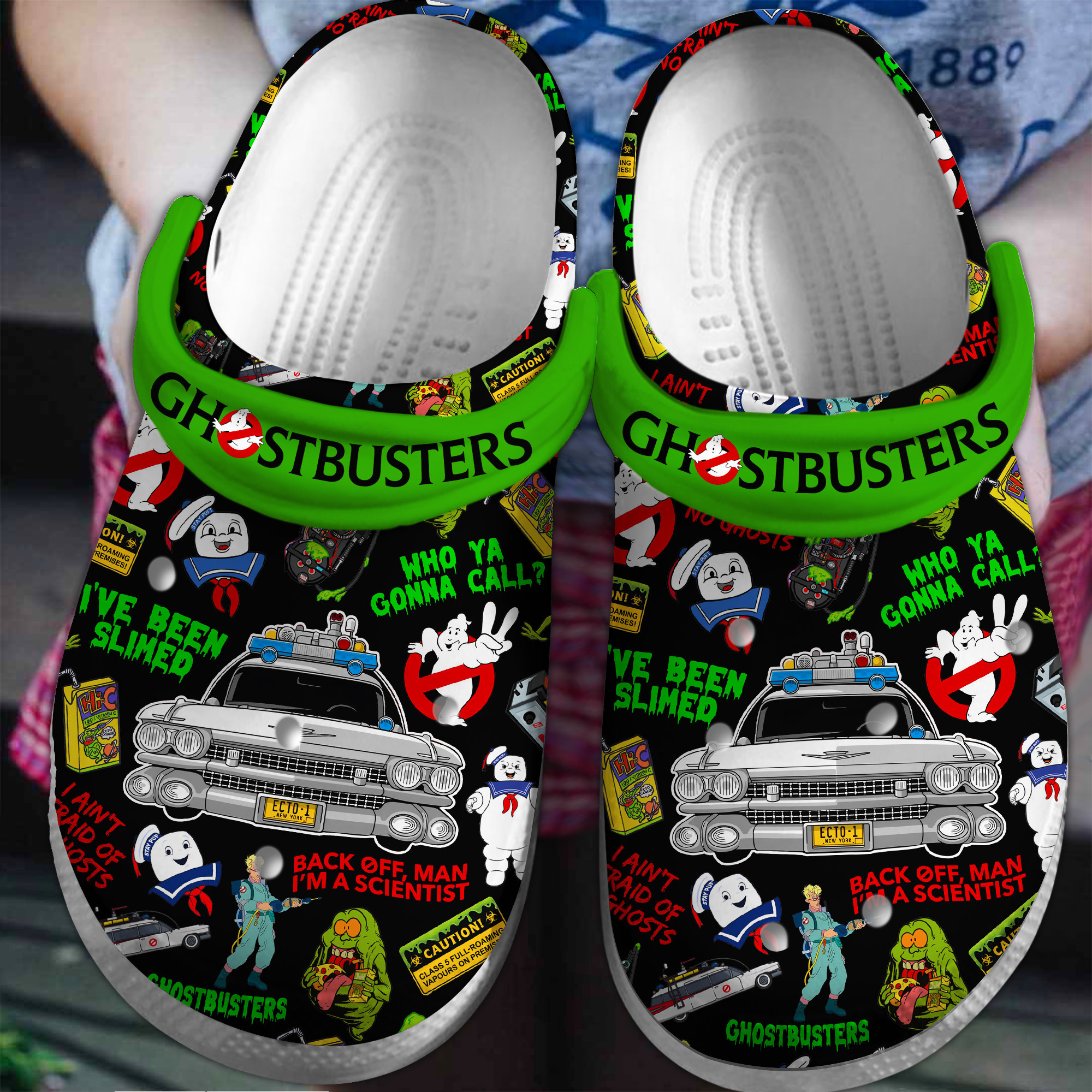 Footwearmerch Ghostbusters TV Series Crocs Crocband Clogs Shoes Comfortable For Men Women and Kids
