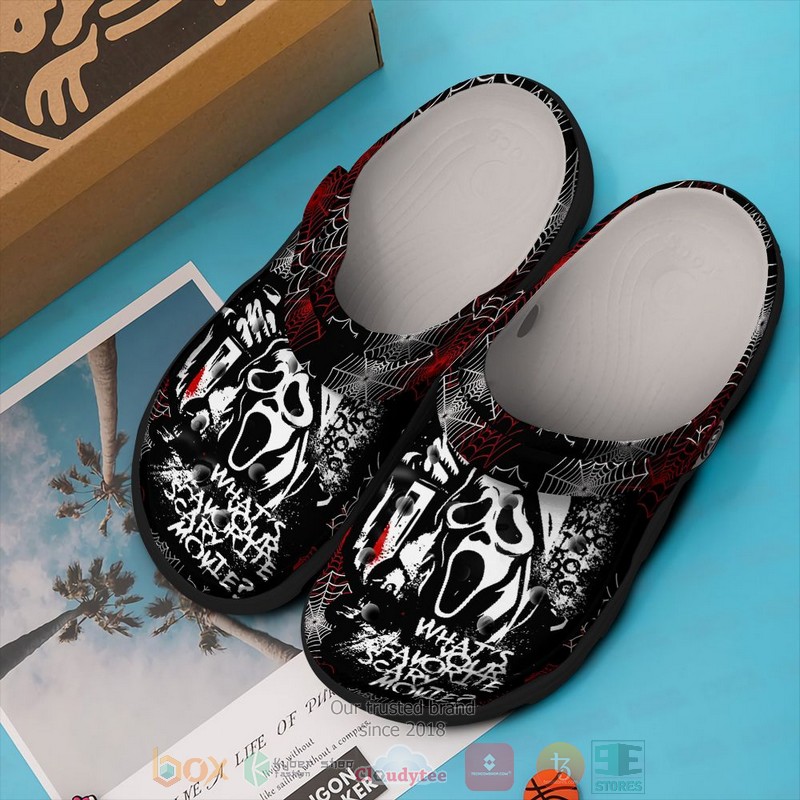 Footwearmerch Ghostface Scream Movie Crocs Crocband Clogs Shoes Comfortable For Men Women and Kids
