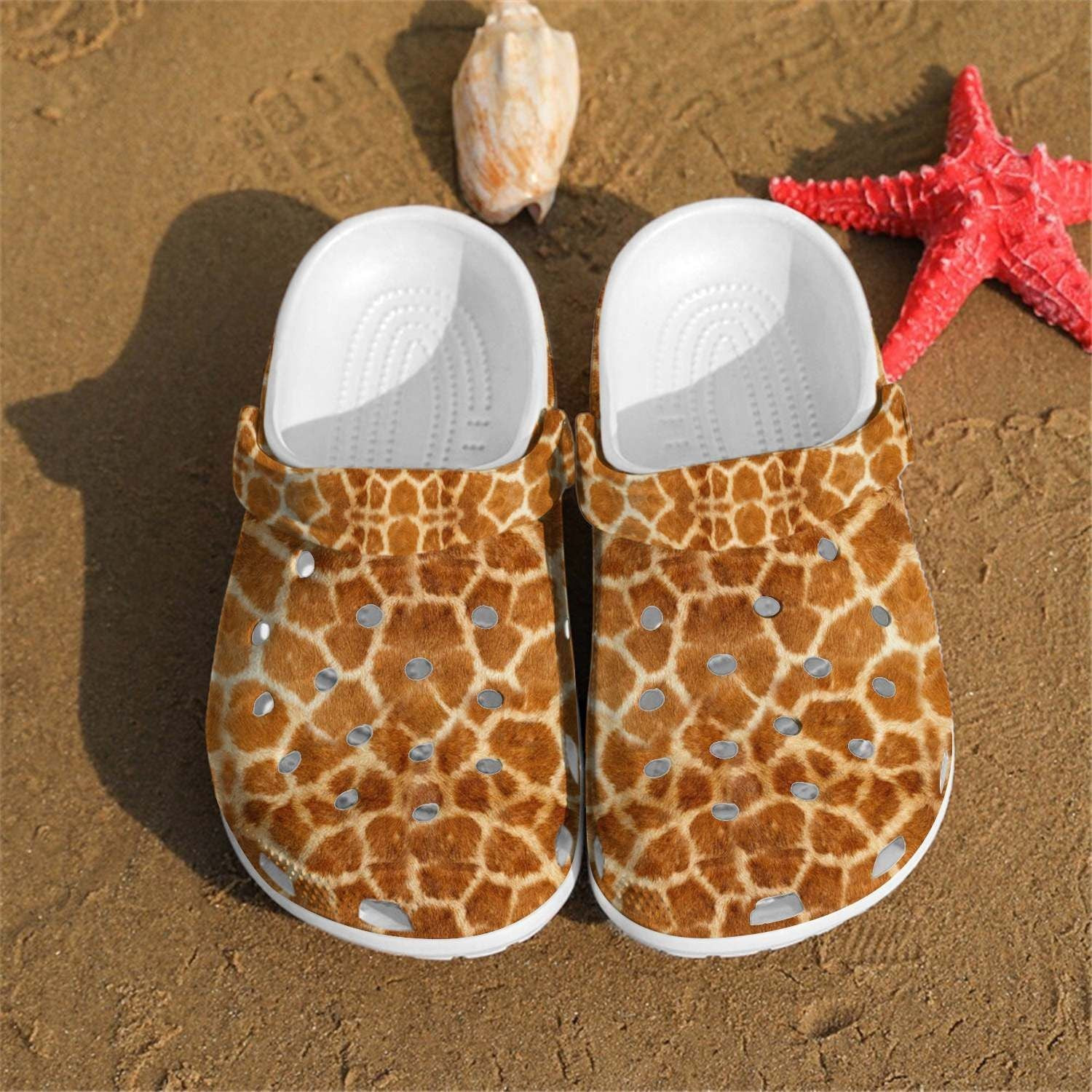 Footwearmerch Giraffe shoes Crocs Crocband Clogs Shoes For Men Women