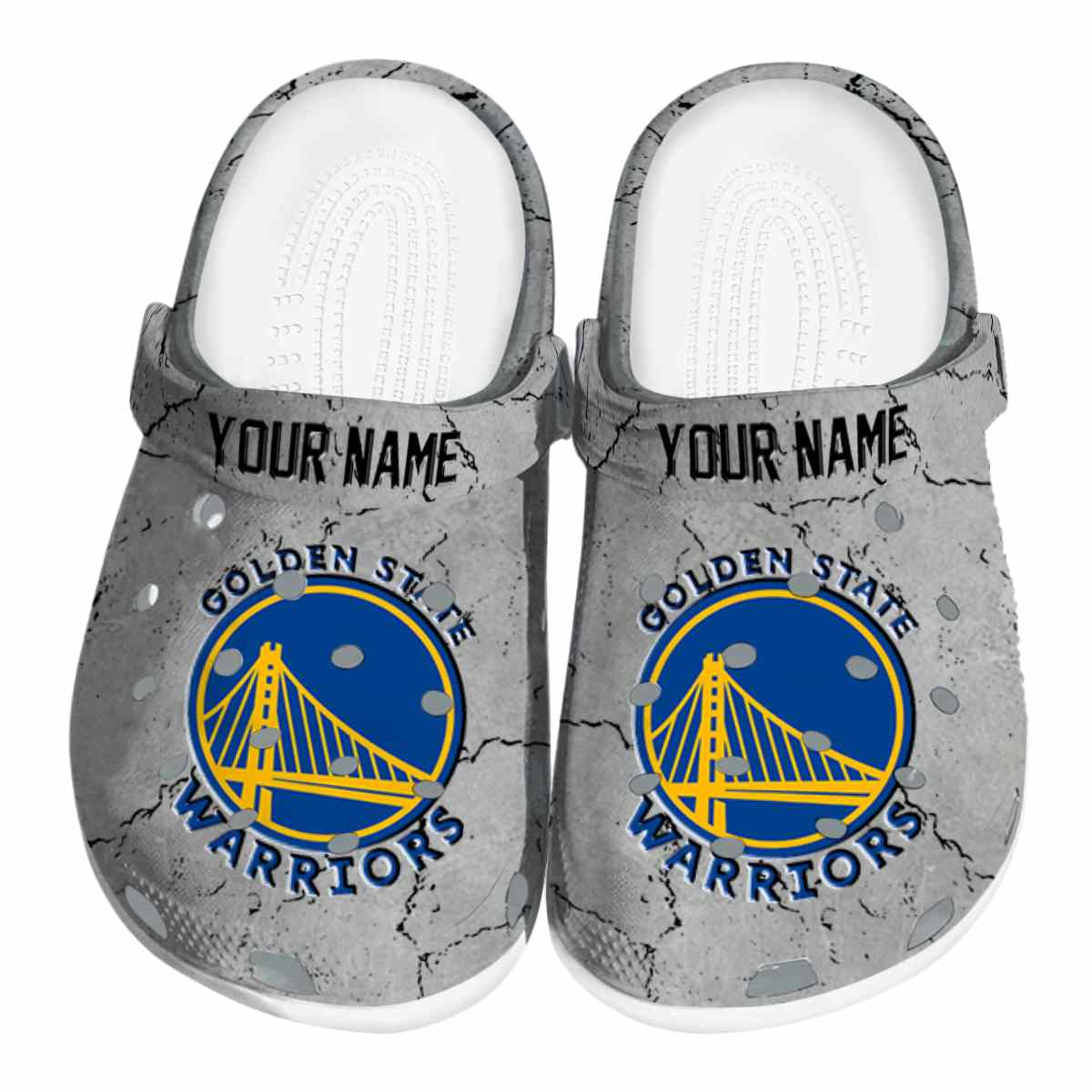Footwearmerch Golden State Warriors NBA Sport Crocs Crocband Clogs Shoes Comfortable For Men Women and Kids