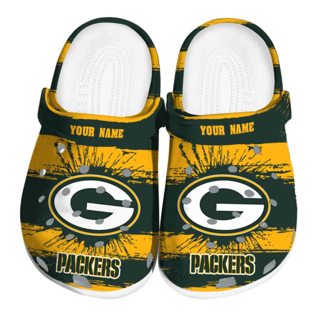 Footwearmerch Green Bay Packers NFL Sport Crocs Crocband Clogs Shoes Comfortable For Men Women and Kids