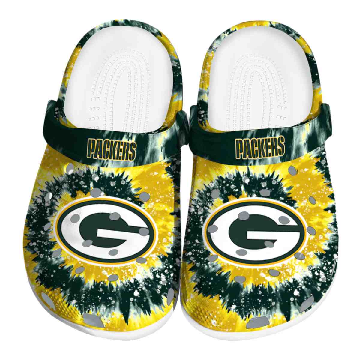 Footwearmerch Green Bay Packers NFL Sport Crocs Crocband Clogs Shoes Comfortable For Men Women and Kids