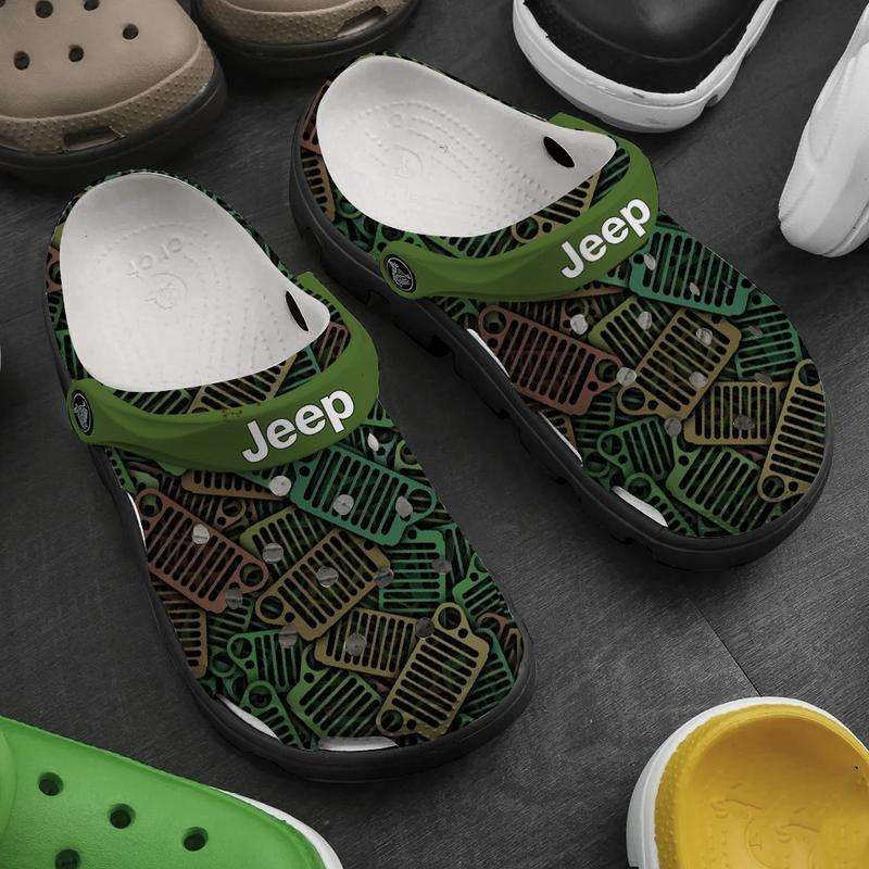Footwearmerch Grille Of Jeep Crocband Clog Shoes For Jeep Lover