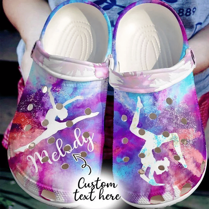 Footwearmerch Gymnastics Personalized Gymnast Girl clog Shoes