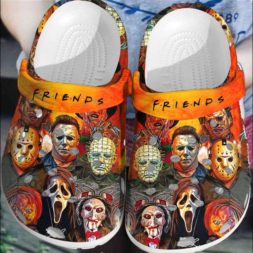 Footwearmerch Halloween Horror Character Friends Shows Crocband Clogs