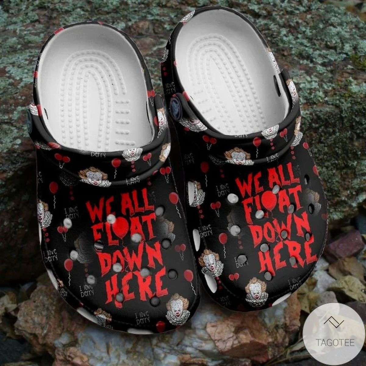 Footwearmerch Halloween It Pennywise We All Float Down Here Horror Movie Character Crocband Clogs