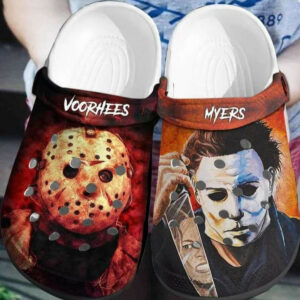 Footwearmerch Halloween Jason Voorhees And Michael Myers Horror Movie Characters Crocband Clogs