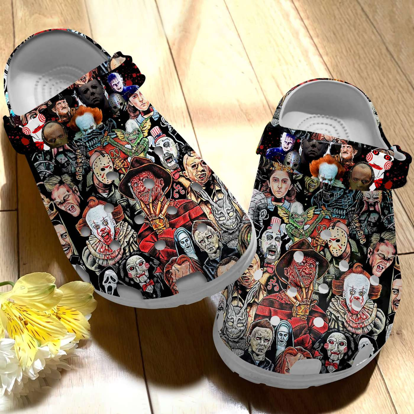 Footwearmerch Halloween Just A Girl Who Loves Horror Movies Character Crocband Clogs