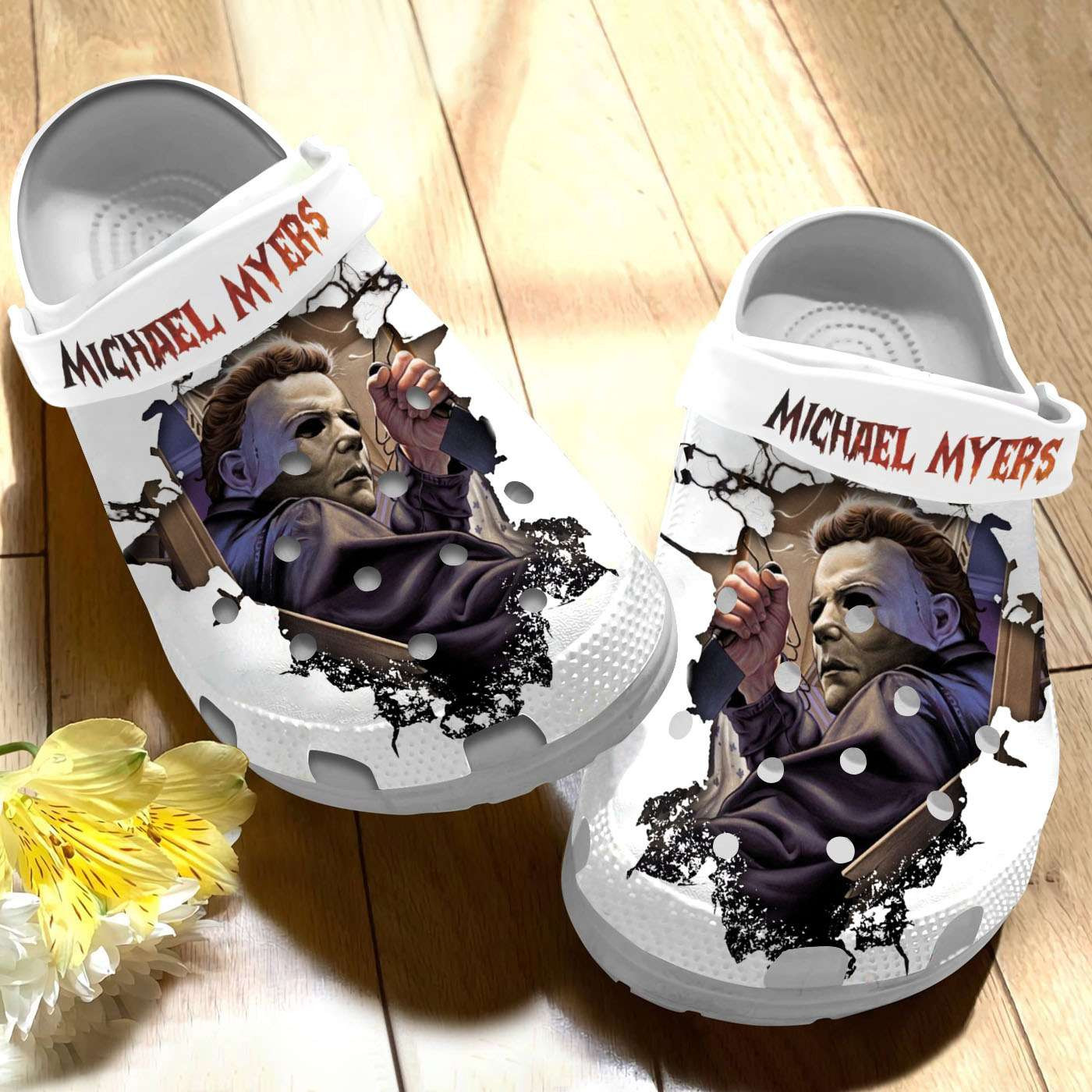 Footwearmerch Halloween Michael Myers Crocband Clogs