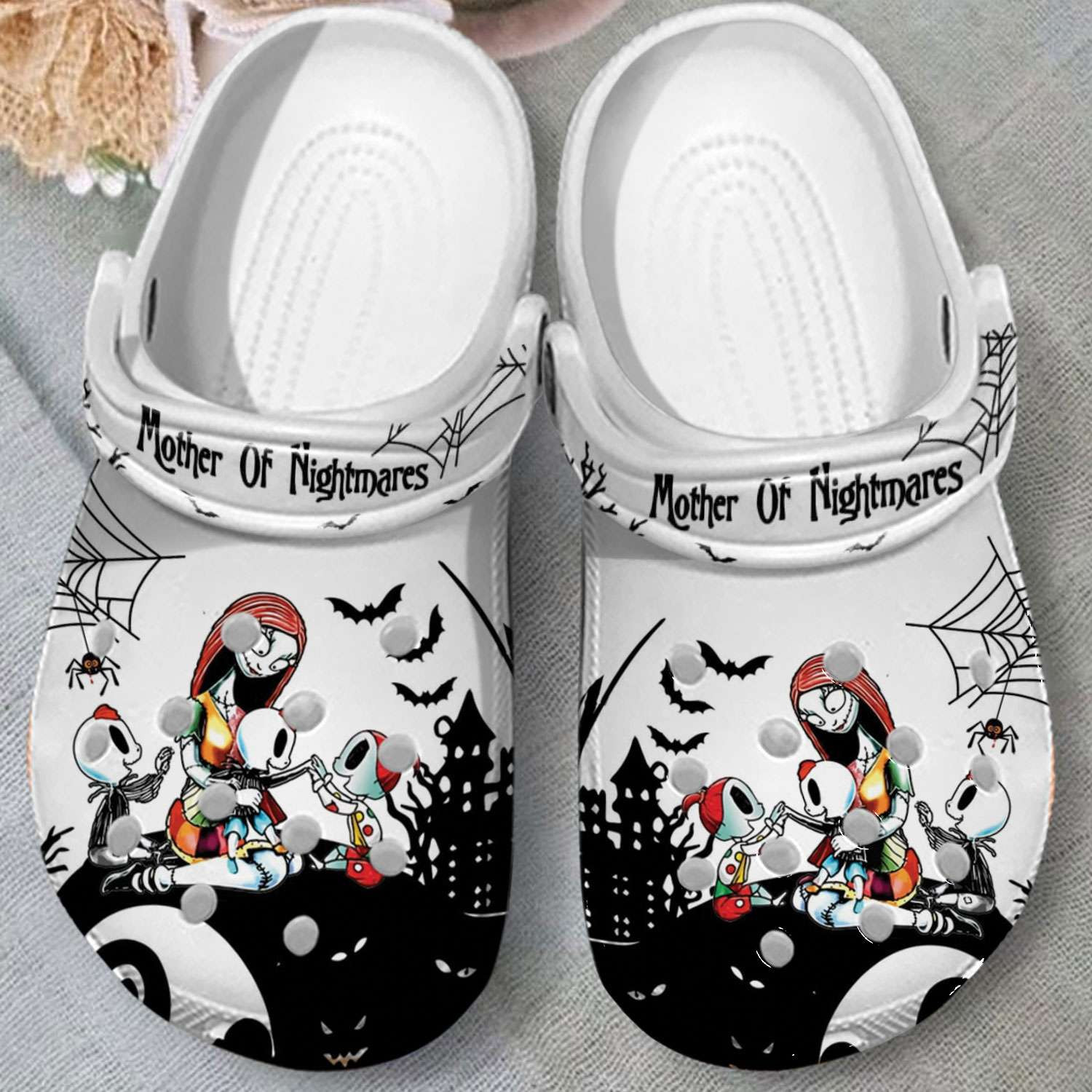 Footwearmerch Halloween Sally Skellington Mother Of Nightmares Crocband Clogs