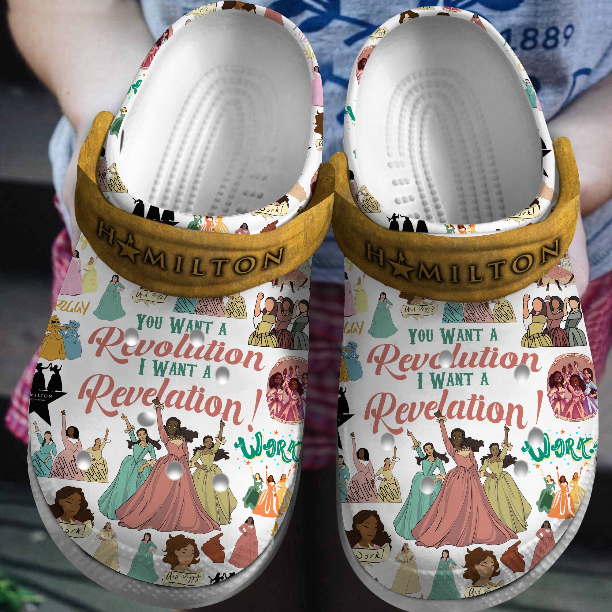 Footwearmerch Hamilton Music Crocs Crocband Clogs Shoes Comfortable For Men Women and Kids