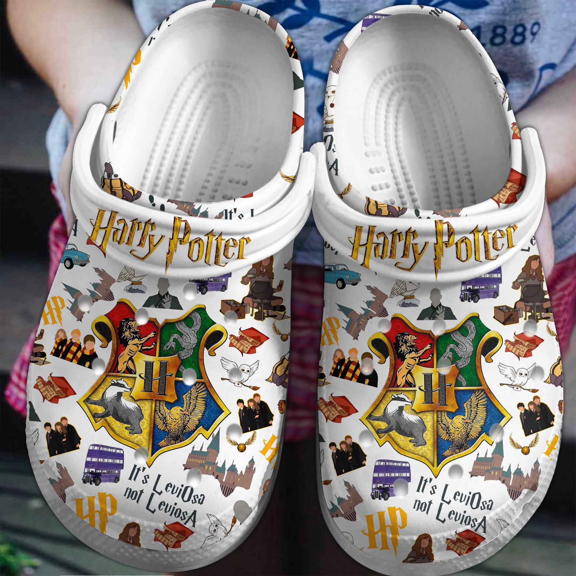 Footwearmerch Harry Potter Movie Crocs Crocband Clogs Shoes Comfortable For Men Women and Kids