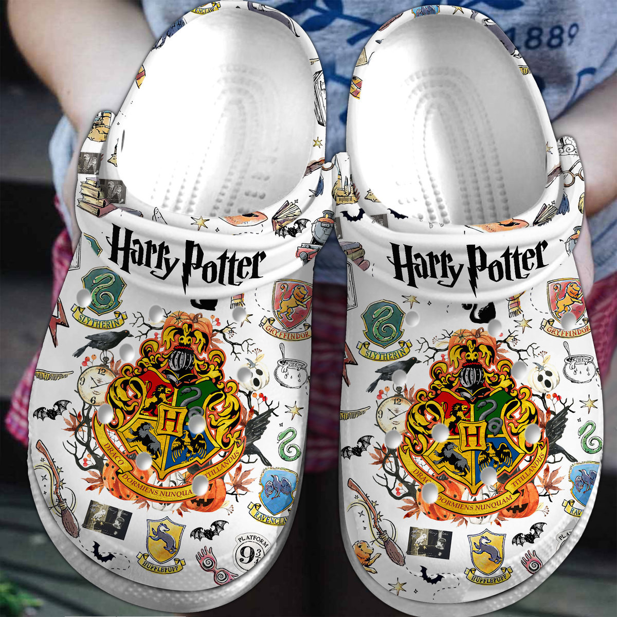 Footwearmerch Harry Potter Movie Crocs Crocband Clogs Shoes Comfortable For Men Women and Kids