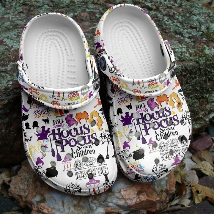 Footwearmerch Hocus Pocus I Smell Children Halloween Classic Clog Shoes