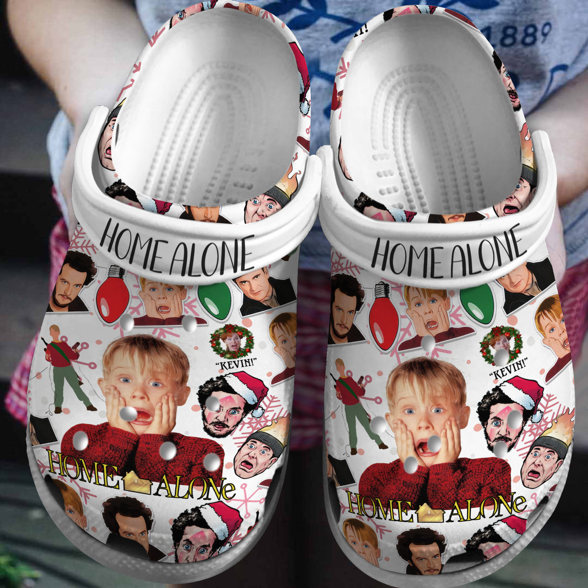 Footwearmerch Home Alone Movie Crocs Crocband Clogs Shoes Comfortable For Men Women and Kids
