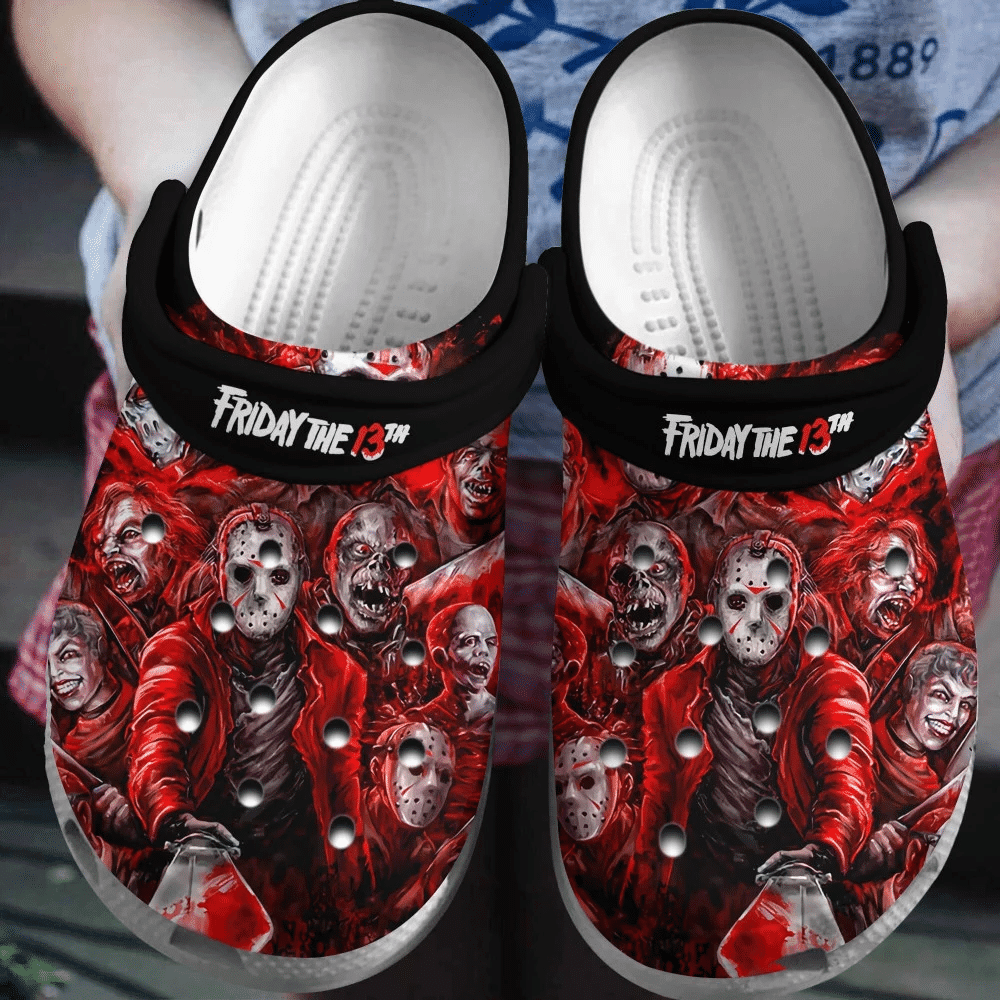 Footwearmerch Horror Jason Voorhees Classic Clog Shoes