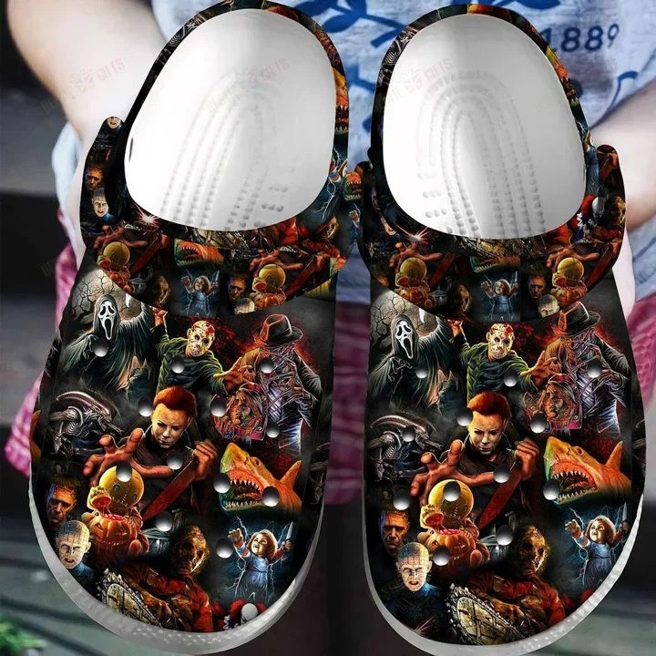 Footwearmerch Horror Movies Halloween Classic Crocband Clogs