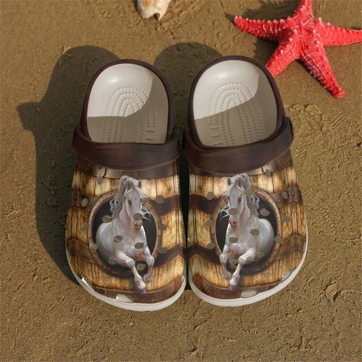 Footwearmerch Horse Barrel Clog Shoes