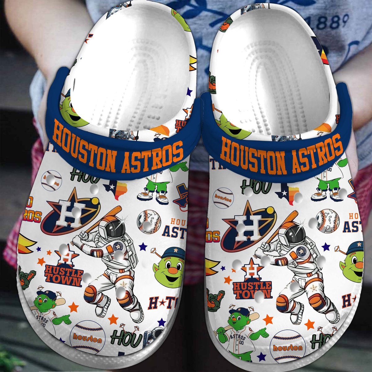 Footwearmerch Houston Astros MLB Sport Crocs Crocband Clogs Shoes Comfortable For Men Women and Kids