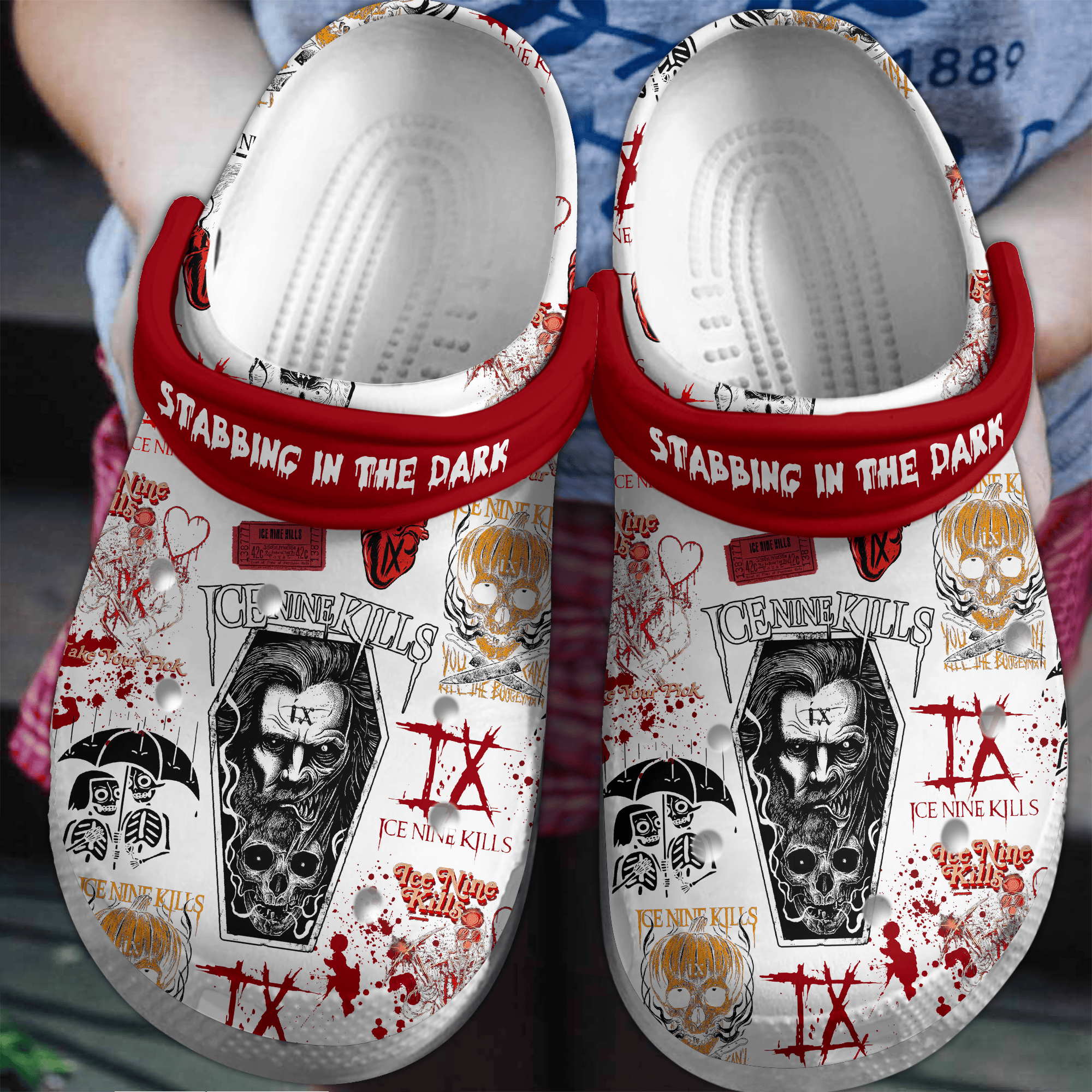 Footwearmerch Ice Nine Kills Music Crocs Crocband Clogs Shoes Comfortable For Men Women and Kids