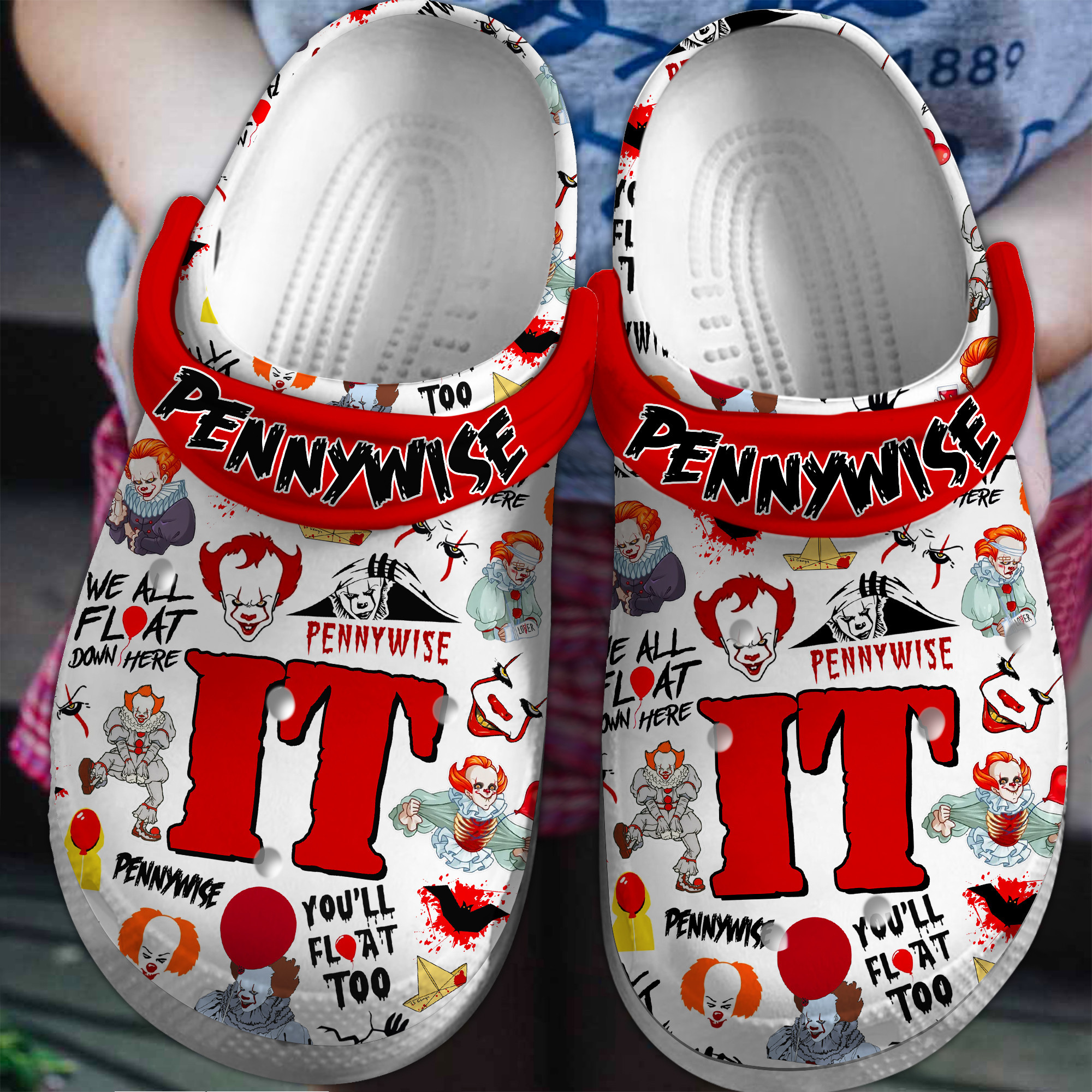 Footwearmerch IT Movie Crocs Crocband Clogs Shoes Comfortable For Men Women and Kids