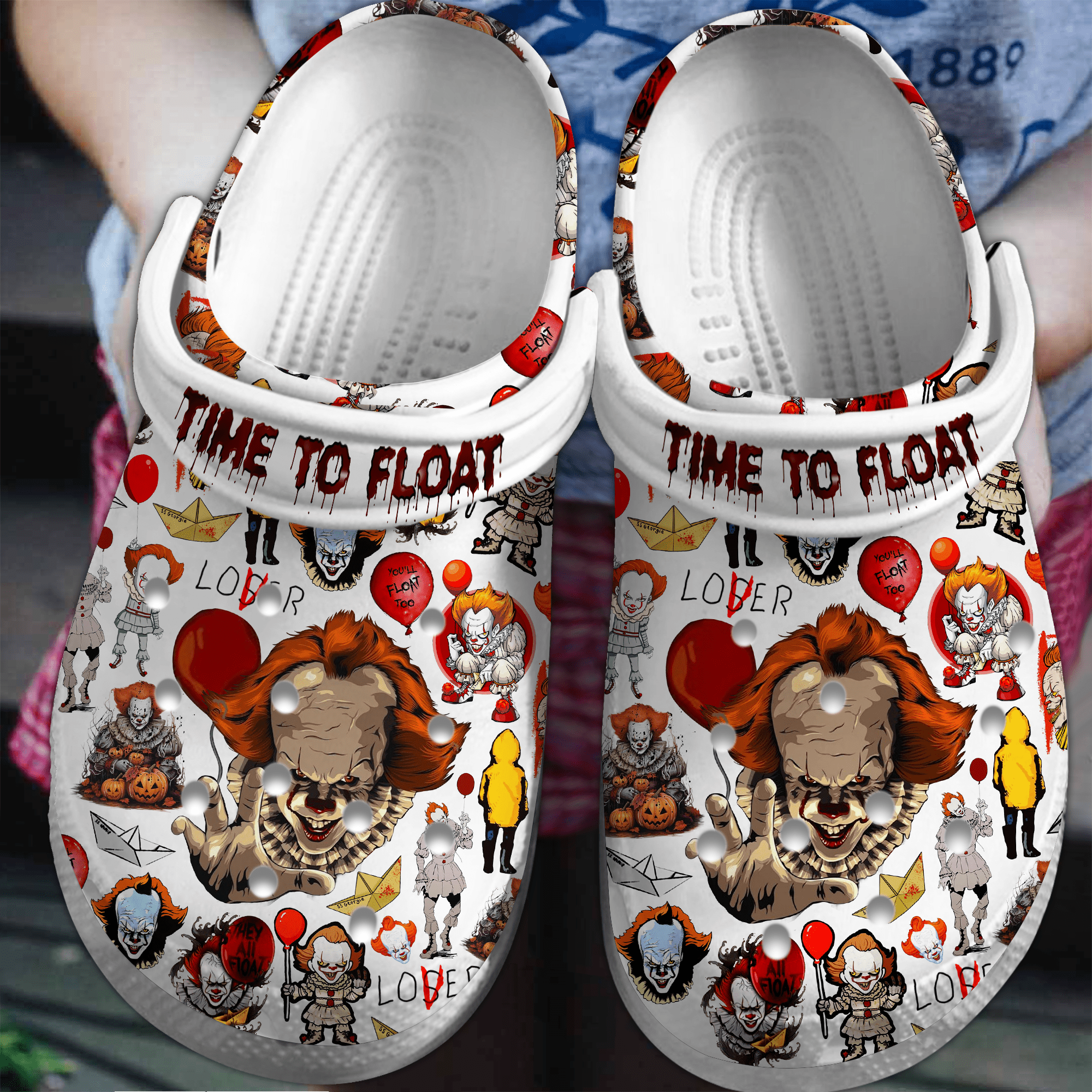 Footwearmerch IT Movie Crocs Crocband Clogs Shoes Comfortable For Men Women and Kids